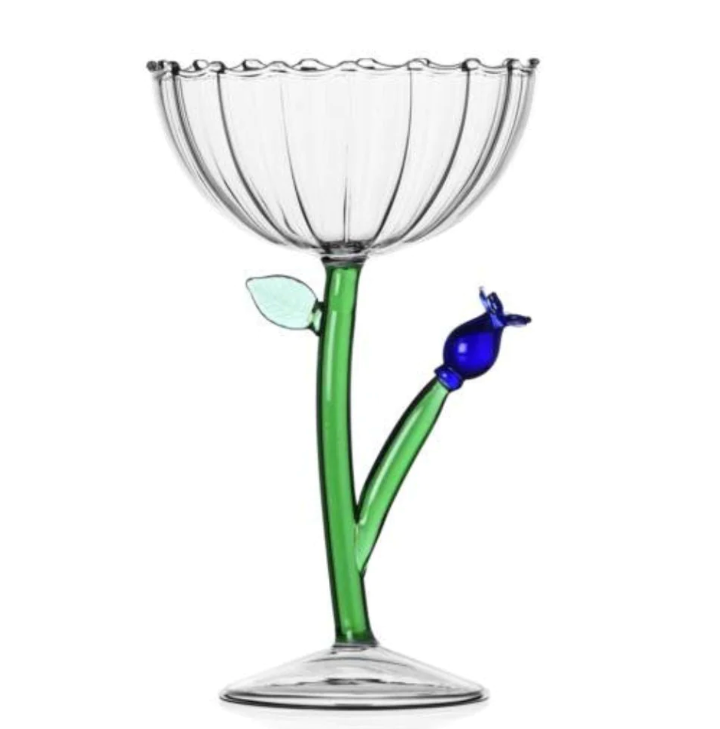 BOTANICA Champagne Blue glass