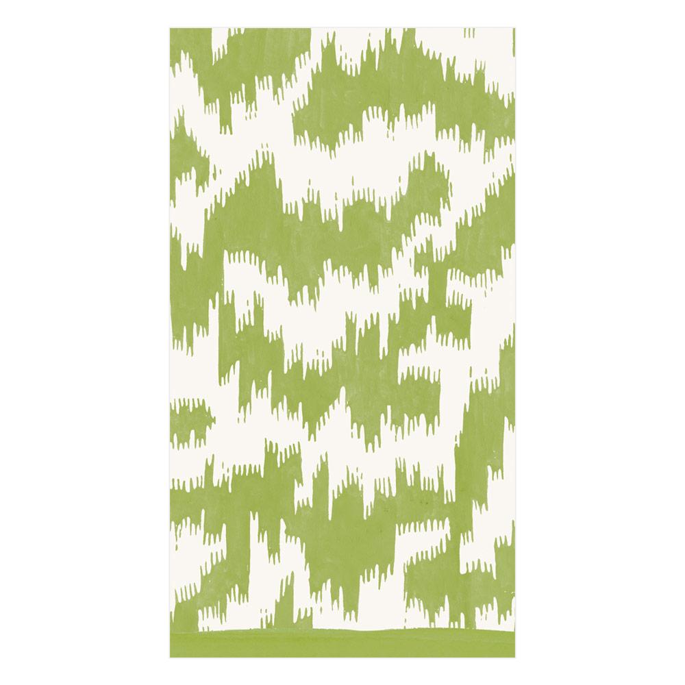 GUEST TOWEL MODERN MOIRE GREEN