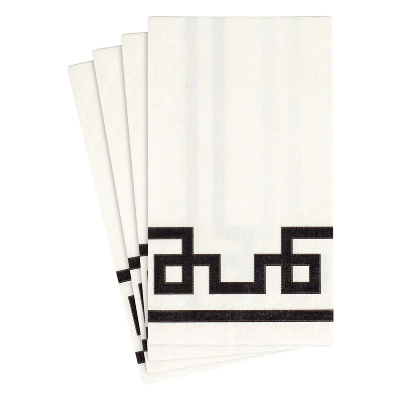 Guest Towel Rive Gauche Black and White
