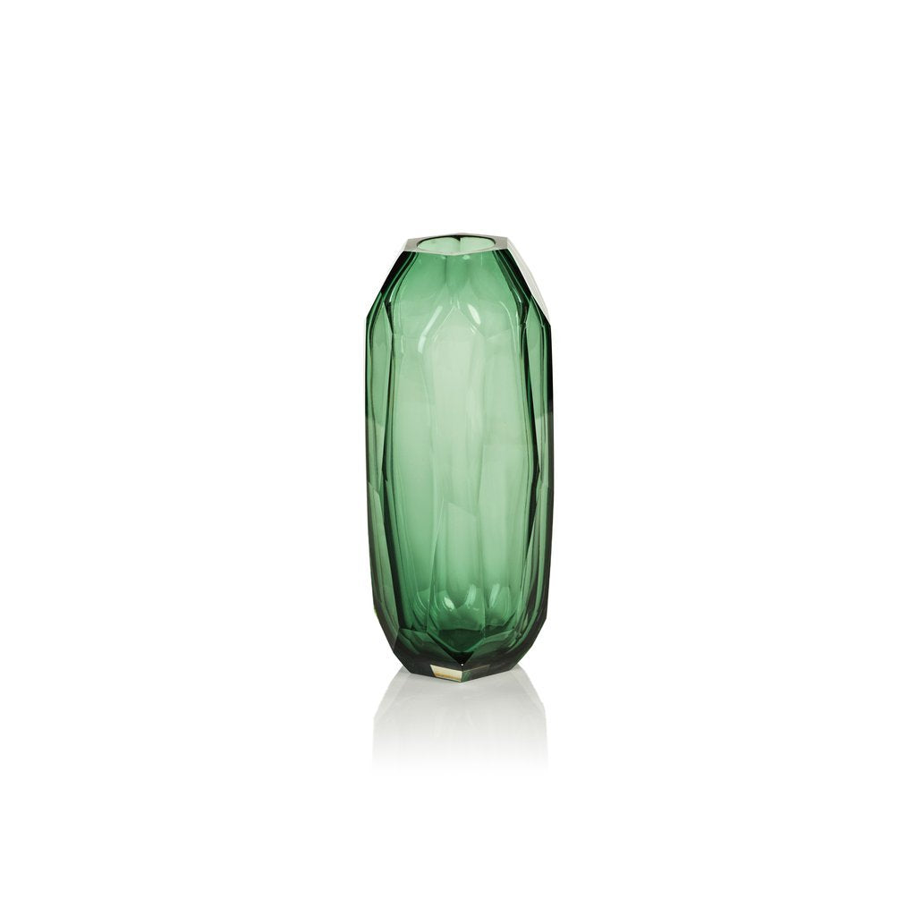 Imperial Jade Glass Vase