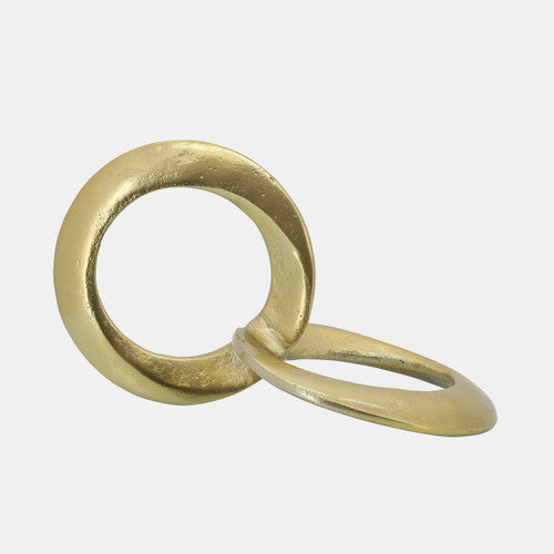 Metal 11 Circle Link Gold
