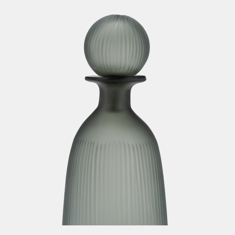 Large Glass Vase W/ Lid