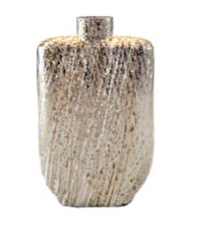 Glass Striped Stained Vase