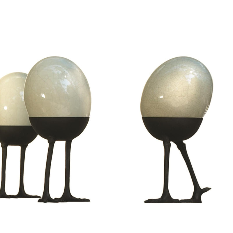 Ostrich Egg on Legs - Standing