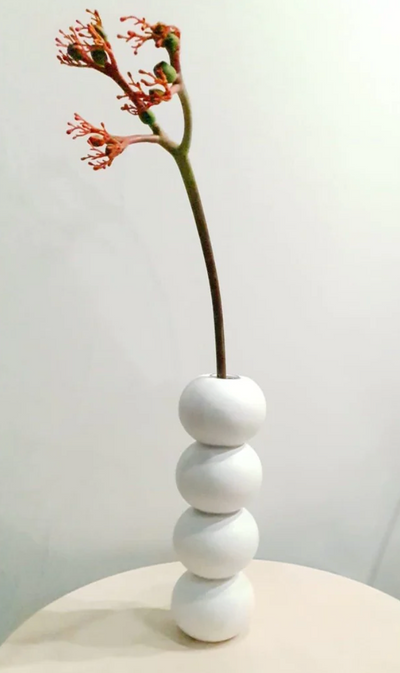 White Vase Stack