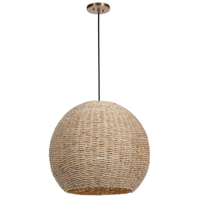 Seagrass Dome Lamp Pendant
