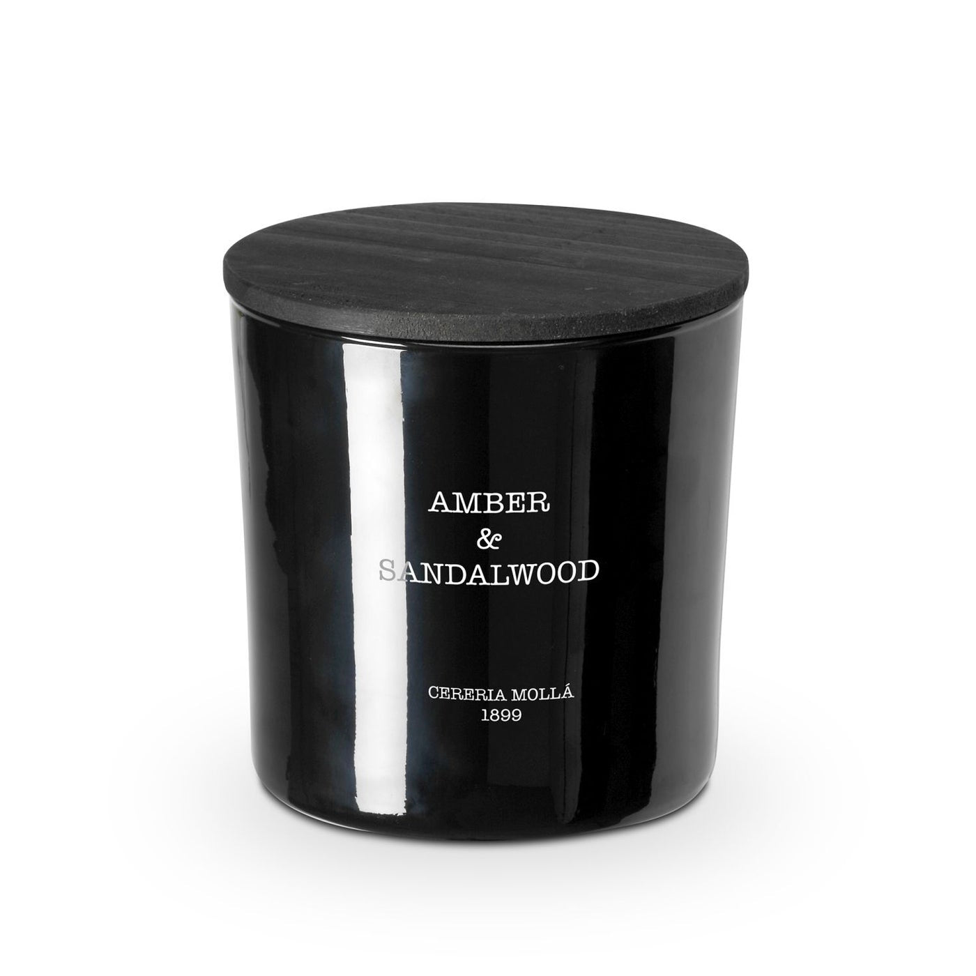 Amber & Sandalwood Black XL Candle