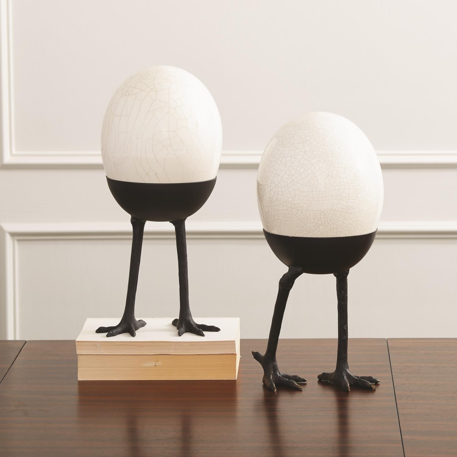 Ostrich Egg on Legs - Standing