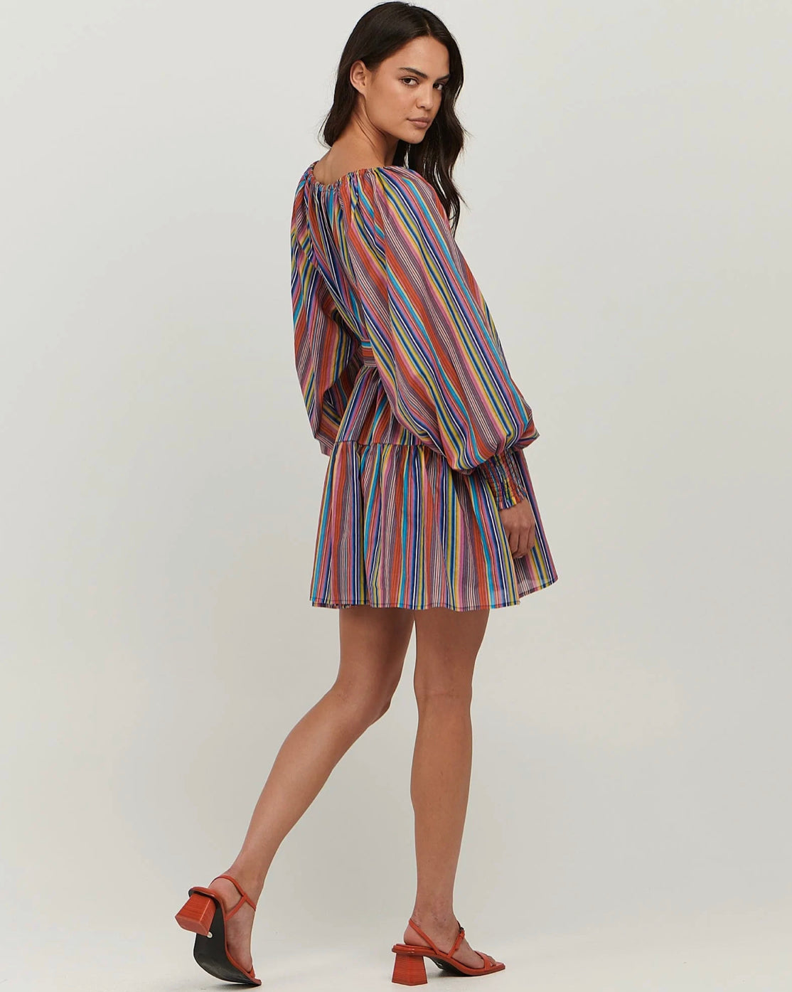 Mariana Mini Dress Multi Stripe