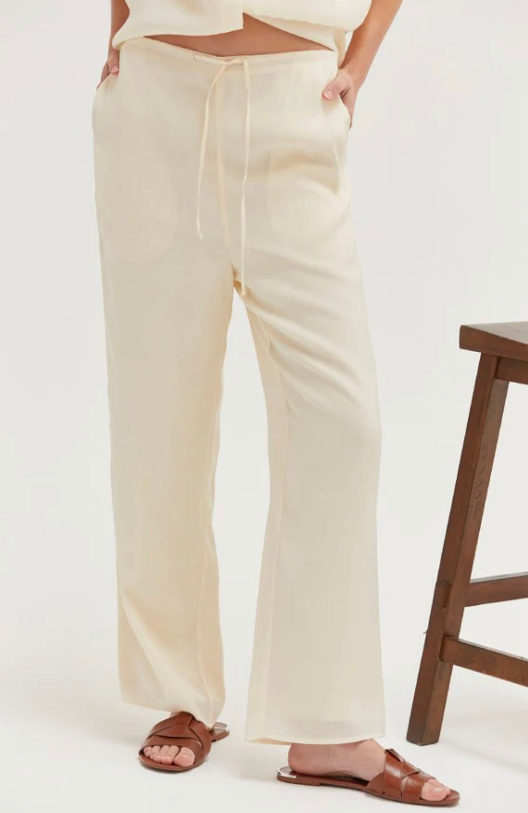Esther Sheer Easy Pants Cream