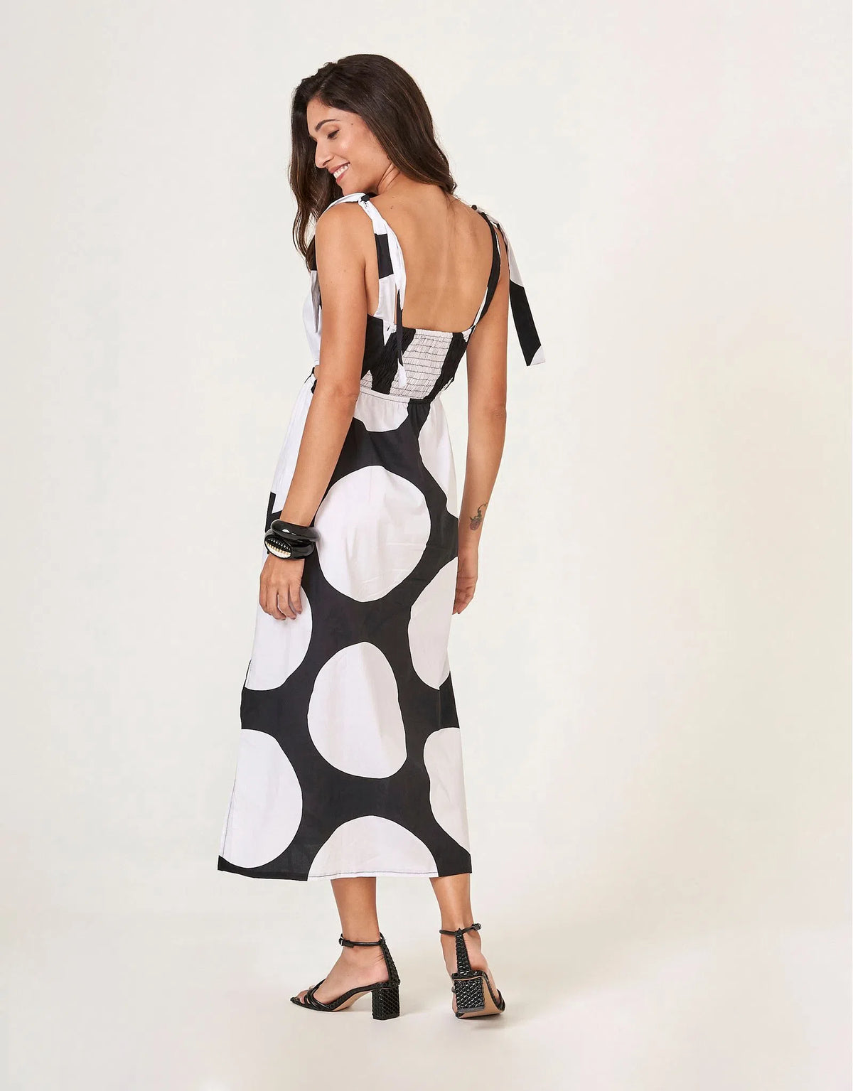 Gabi Leaked Dress - Black/White