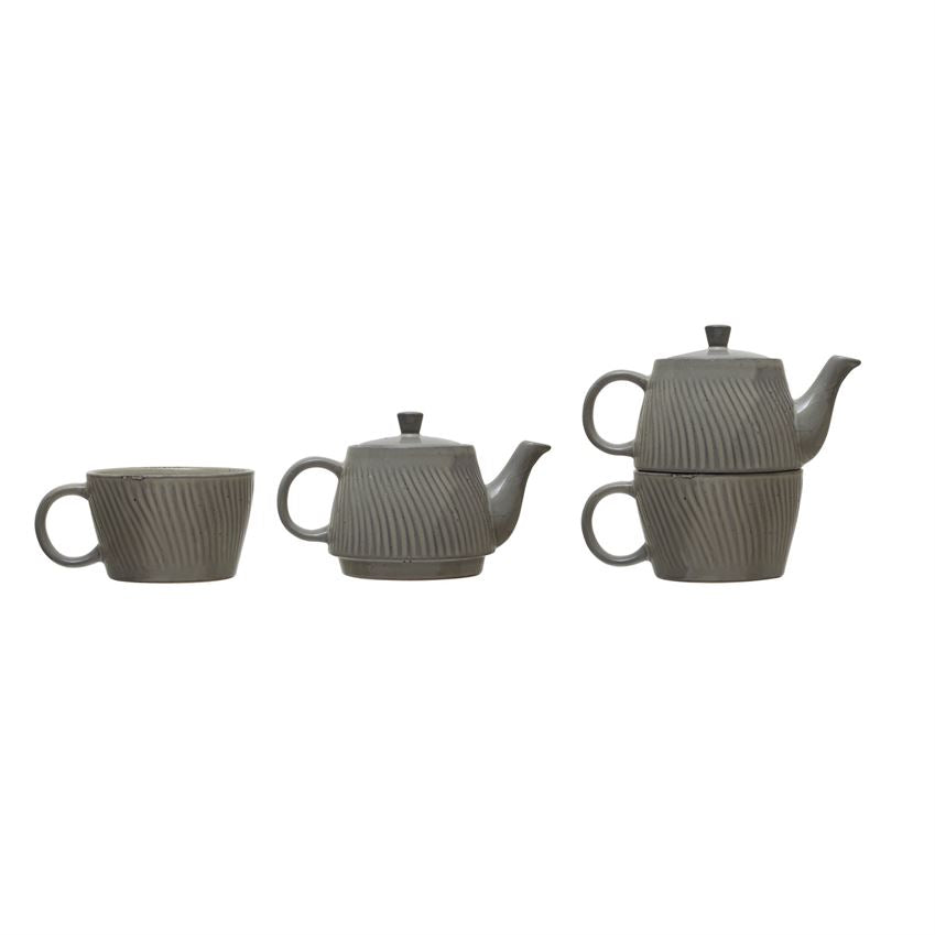 Stoneware Teapot