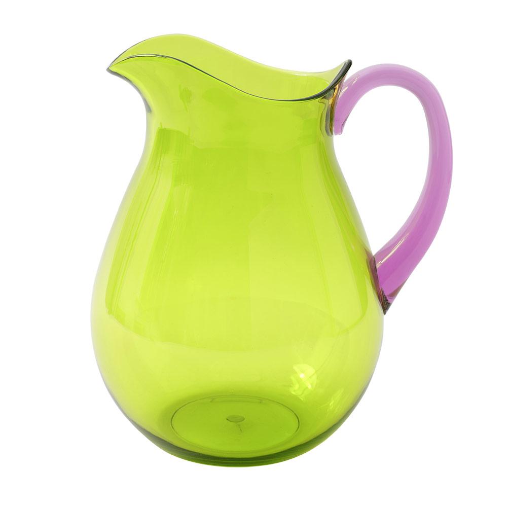 Acrylic Pitcher Green with Amethyst