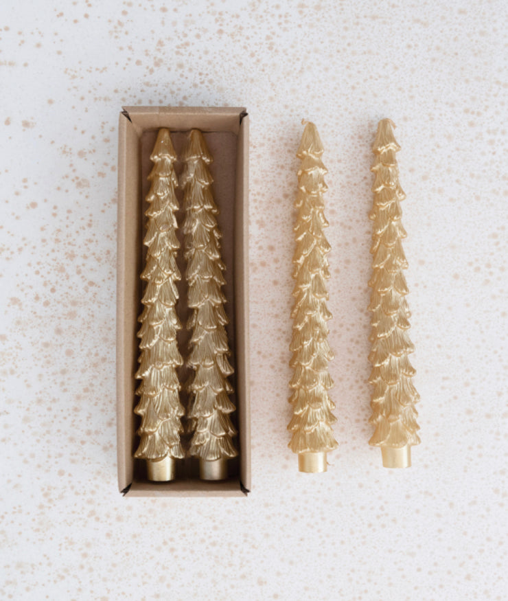 Unscented Tree Shaped Taper Candles