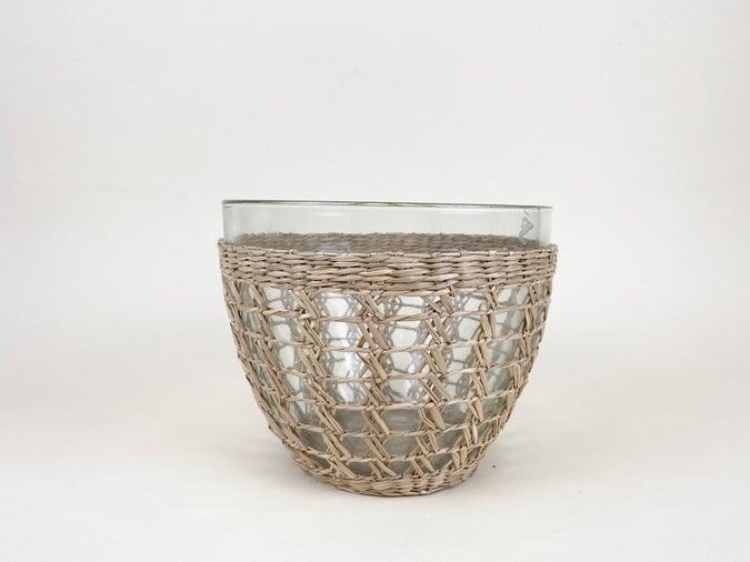 Seagrass Cage Salad Bowl Medium
