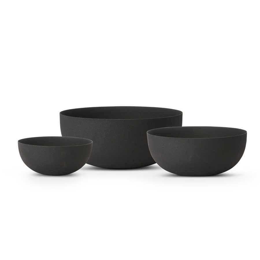 Black Matte Metal Bowl