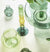 Candle Holder Recycled Glass Bulb Green