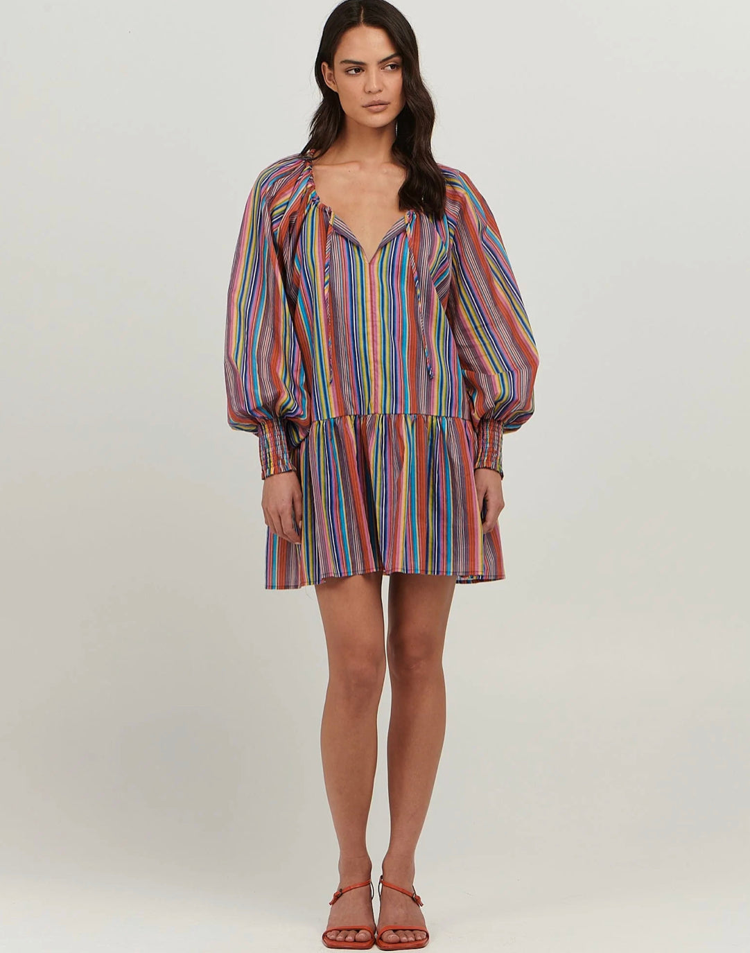 Mariana Mini Dress Multi Stripe