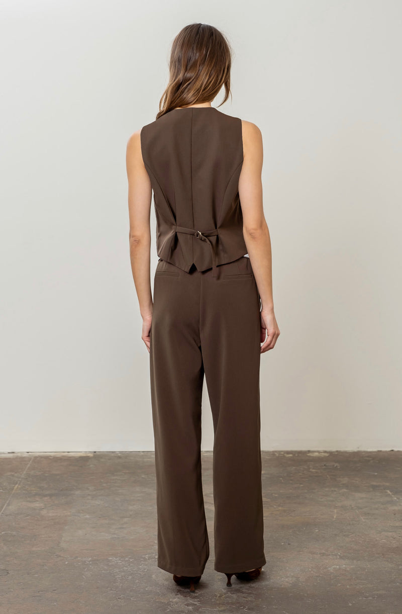 Fold Over Pleated Pant