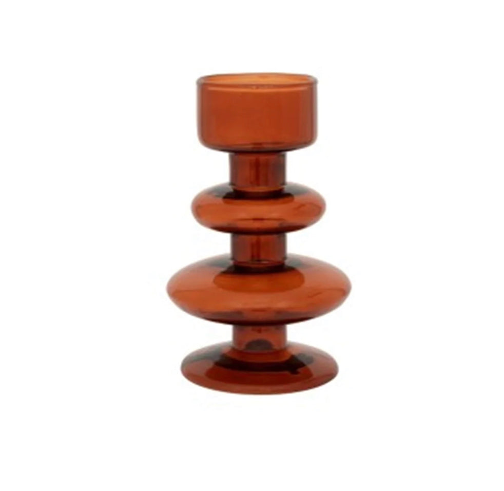 Tealight Holder Recycled Glass Intuitive Arabian Spice - Arabian Spice