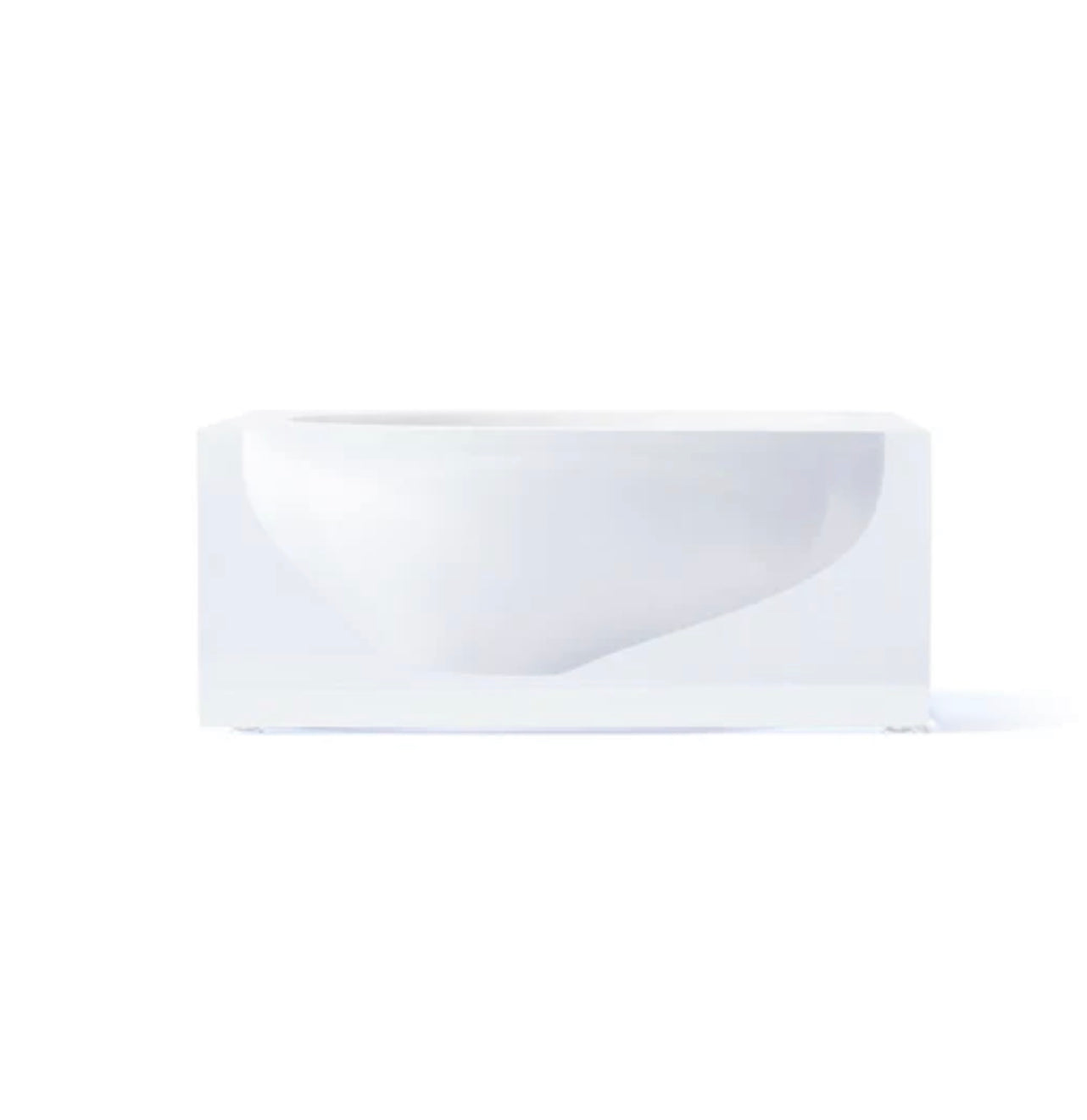 Block Bowl- White