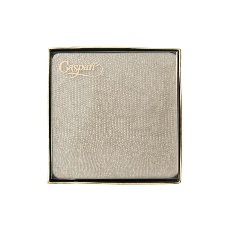 Coaster Round 8-in Platinum Lizard