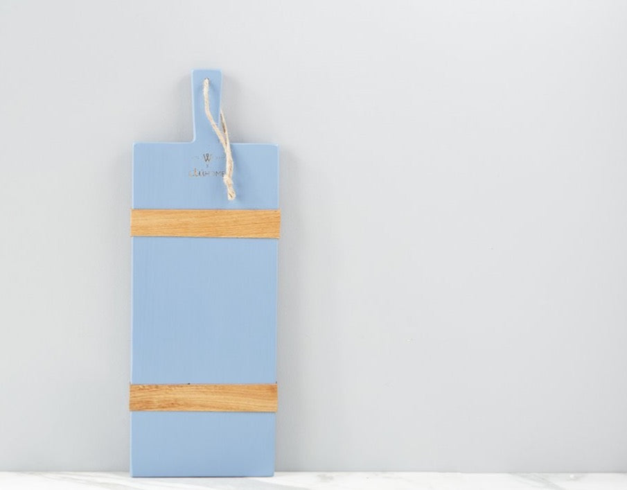 French Blue Rectangle Mod Charcuterie Board, Small