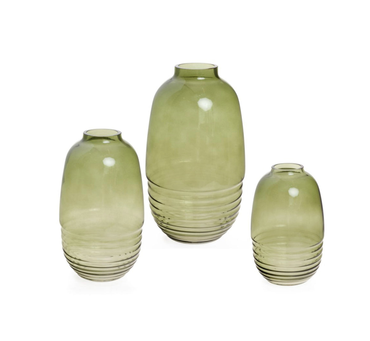 Minster Glass Vase Green Small