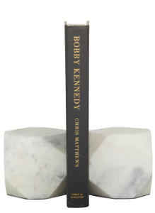 Marble Bookends White