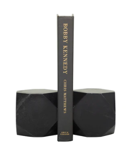 Marble Bookends Black