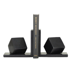 Marble Bookends  Black