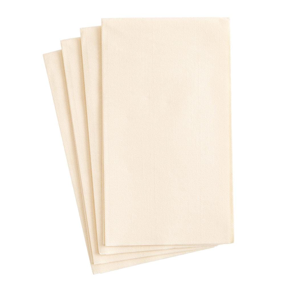 Guest Towels Solid Paper Linen Ivory