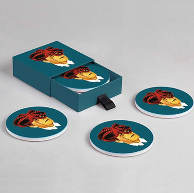 Aristopoulp set of 4 ceramic coasters