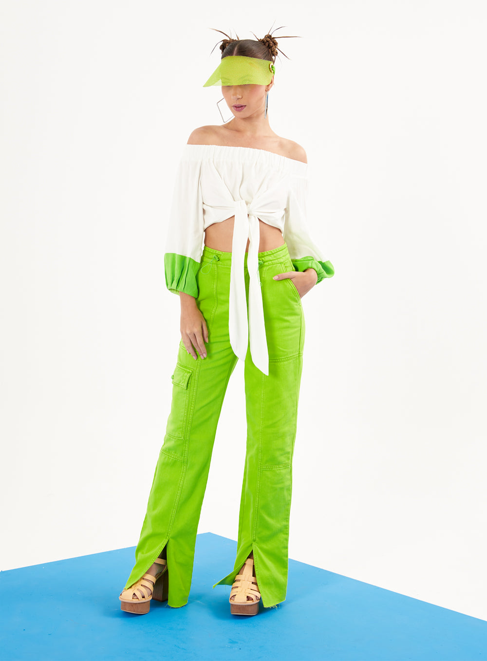 Catalina Green Cargo Pants