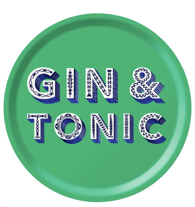 Gin Tonic Green Tray