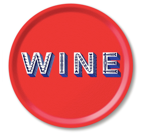 Wine Red Tray