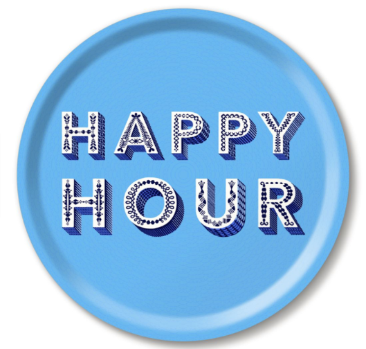 Happy Hour Blue Tray