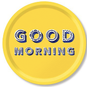 Good Morning Yellow Tray