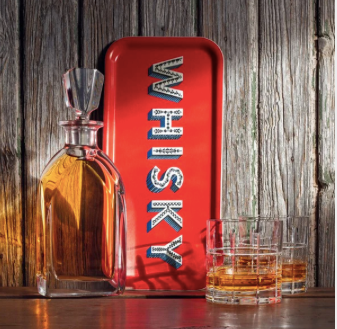 Whisky Red Tray