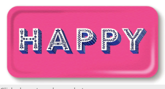 Happy bright pink Tray