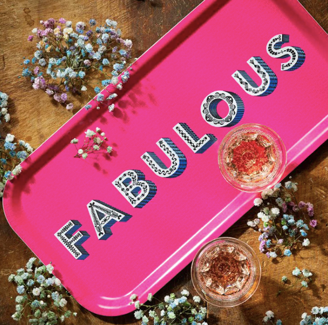 Fabulous Bright Pink Tray