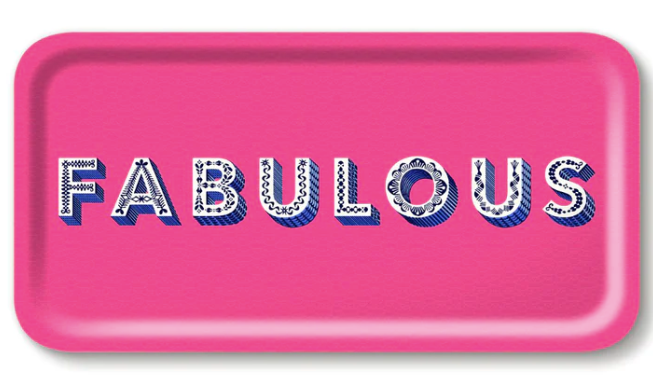 Fabulous Bright Pink Tray