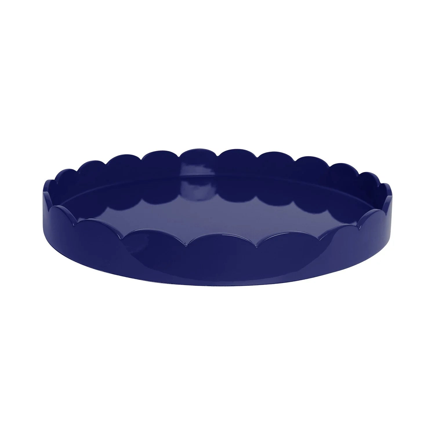 20x20 Scalloped Tray Navy
