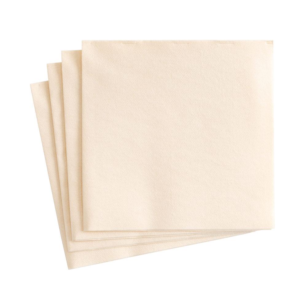 Napkin Solid Airlaid  Linen Ivory
