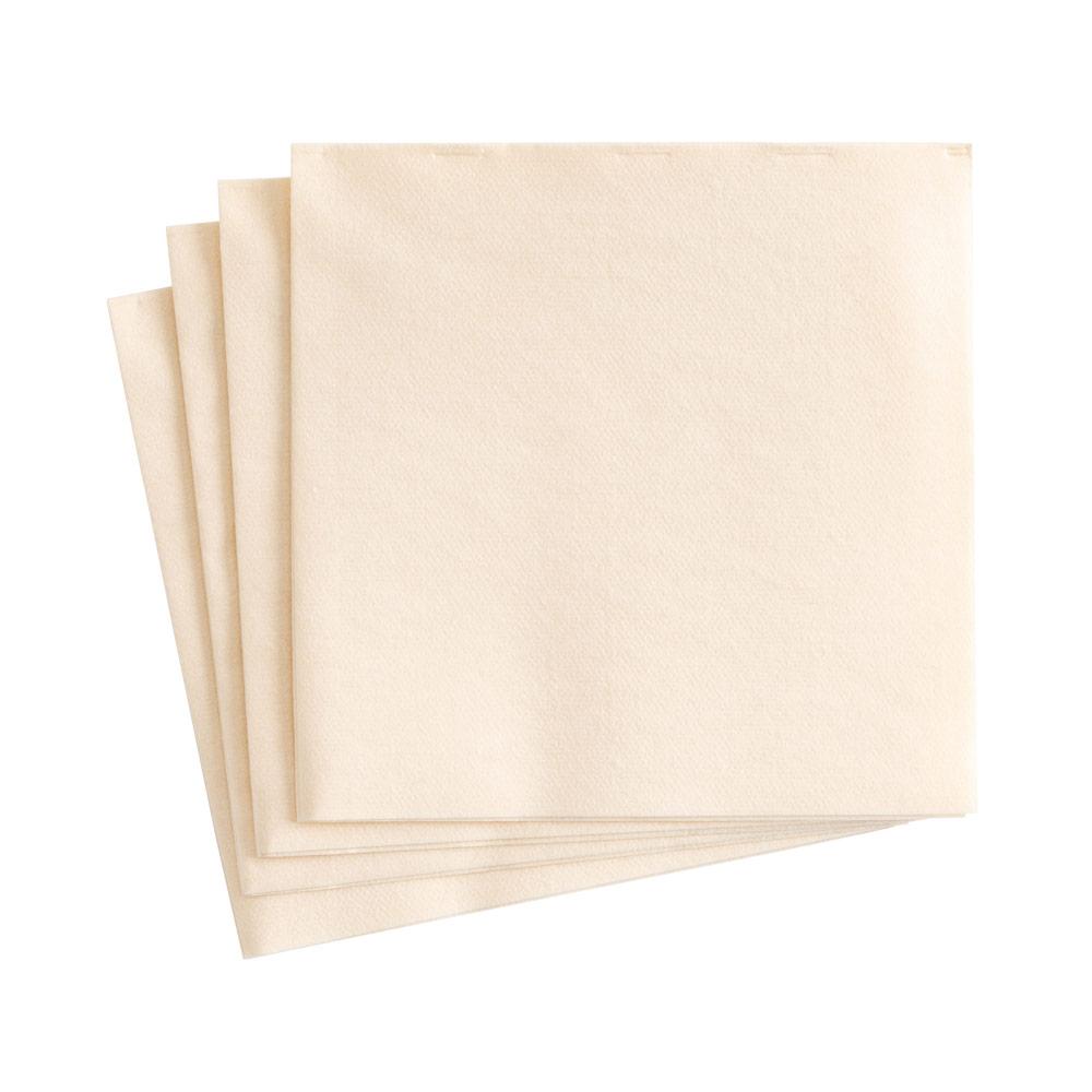 Napkin Solid Airlaid   Linen Ivory