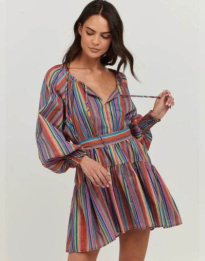 Mariana Mini Dress Multi Stripe