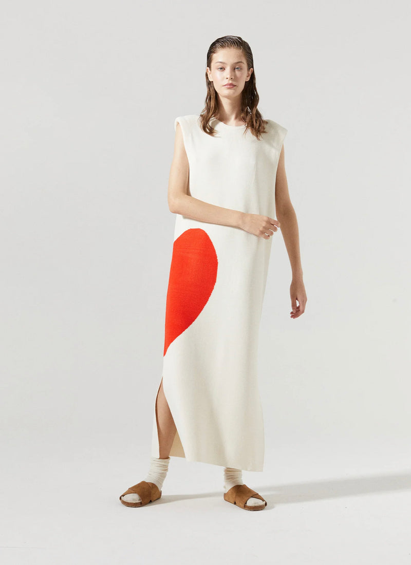 Love Knitted Dress Off White