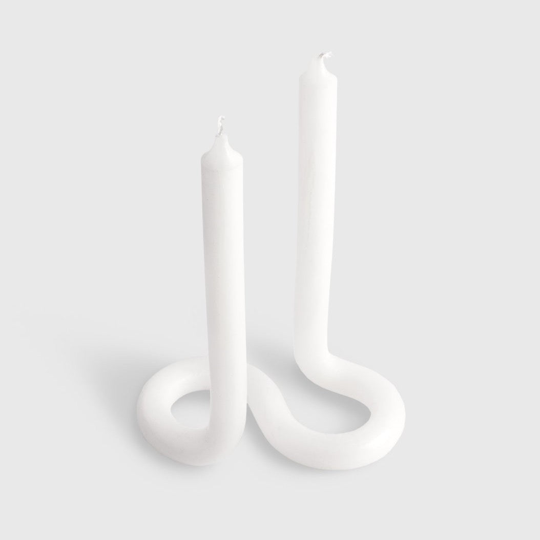 Twist Candle White