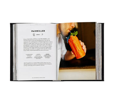 Essential Cocktail Book Black Leather