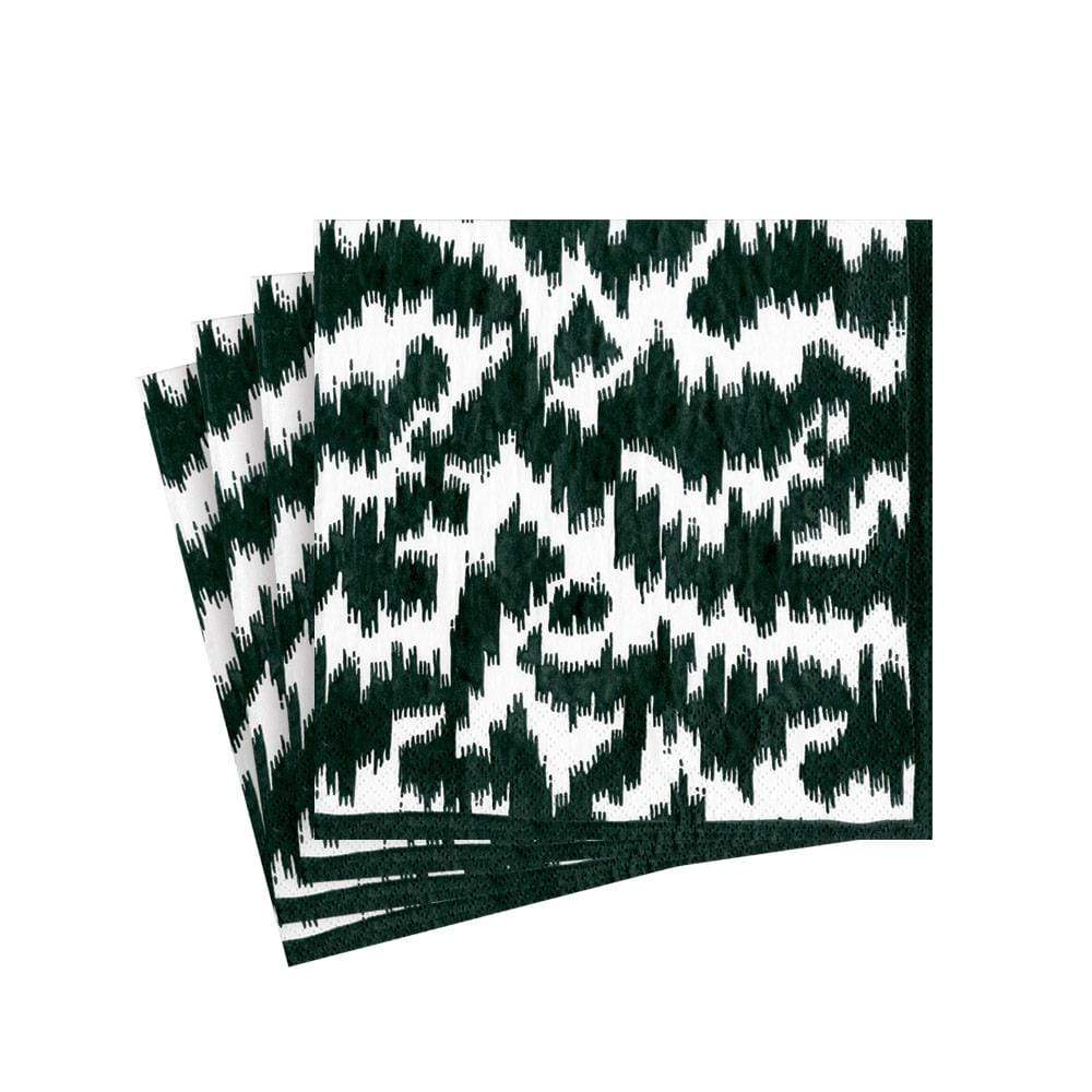 NAPKIN COCKTAIL MODERN MOIRE BLACK